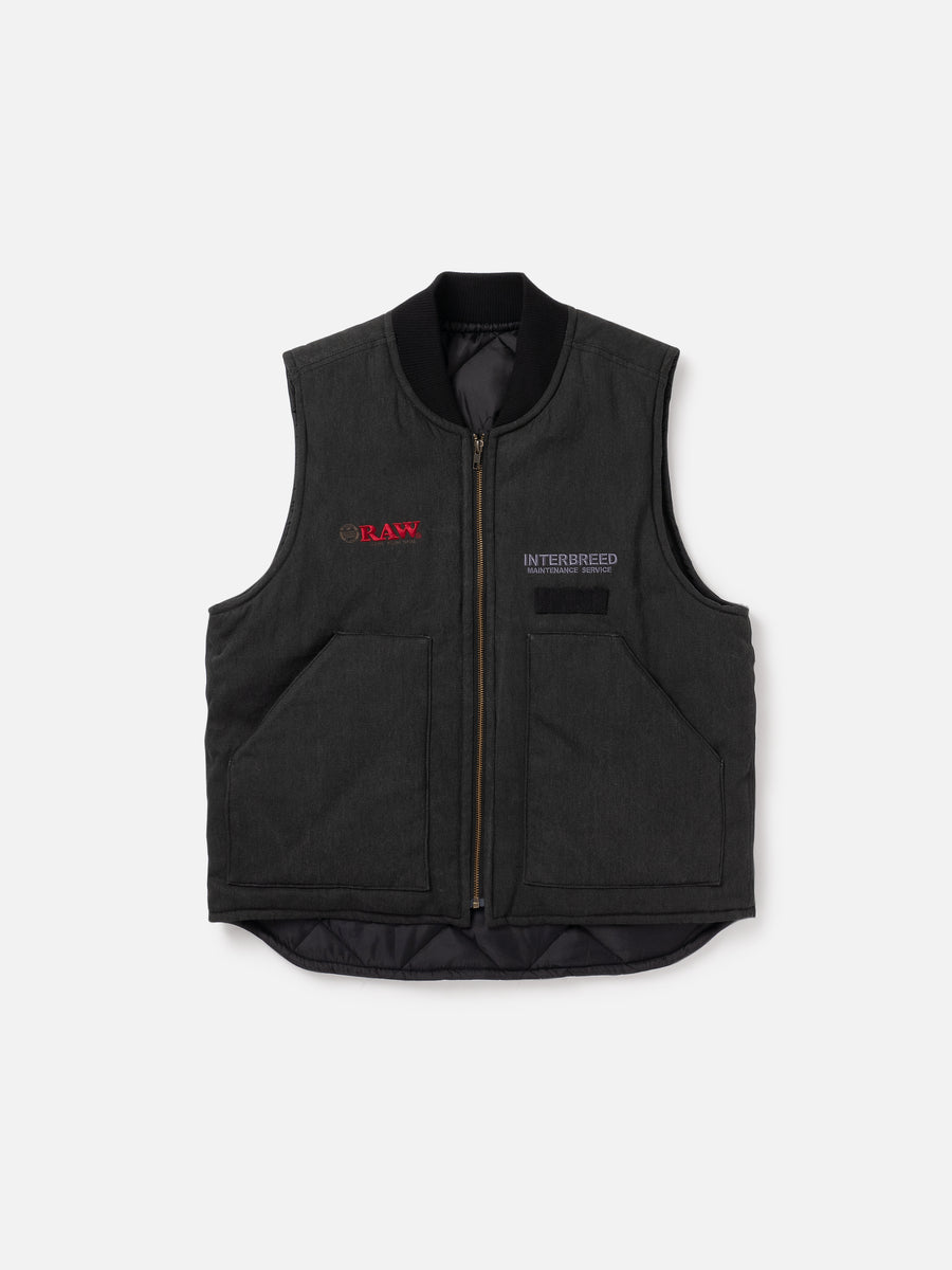 RAW x INTERBREED “Factory Vest” (Black)