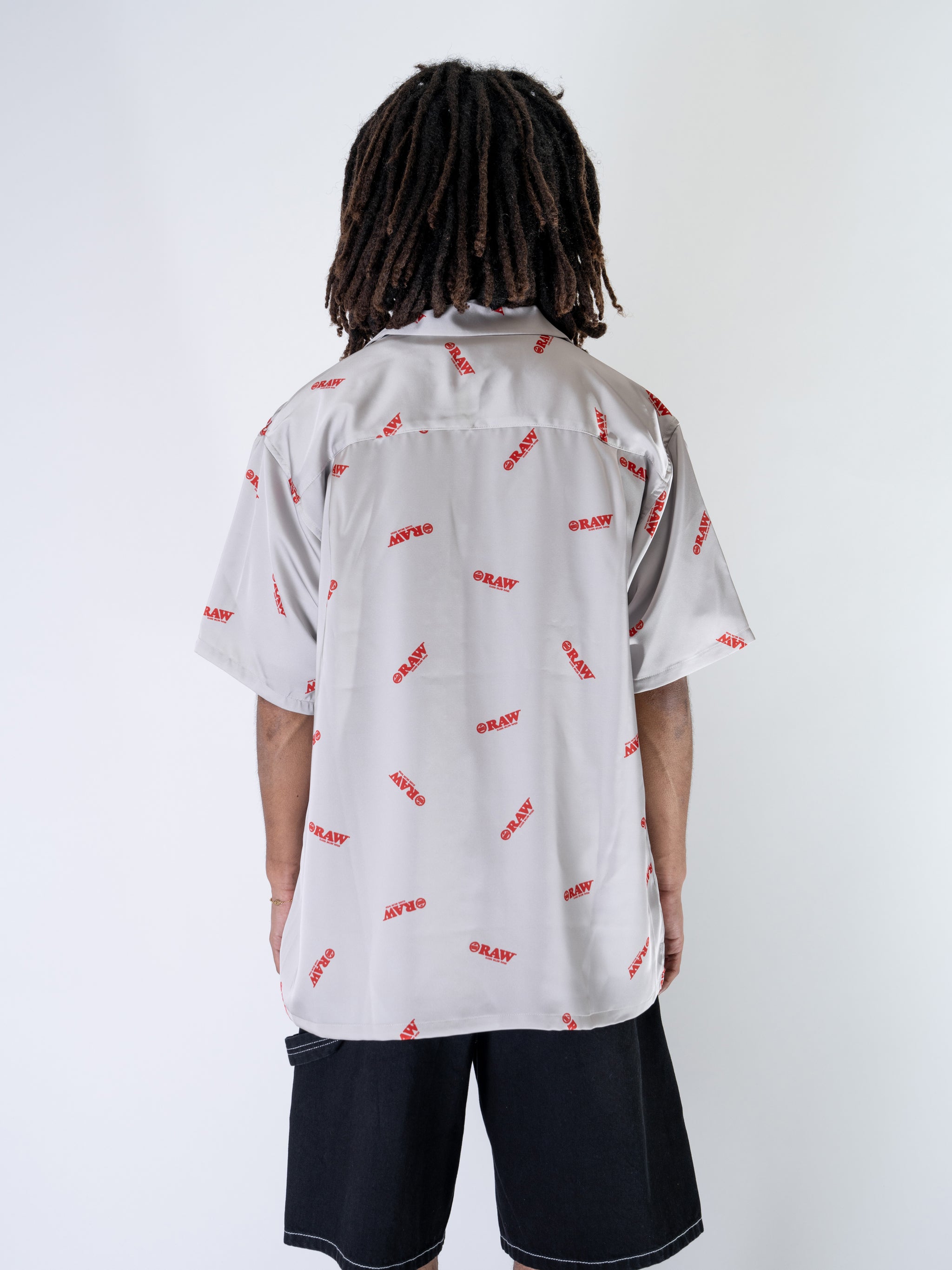 RAW x INTERBREED “Logo Open Collar Shirt” / Natural