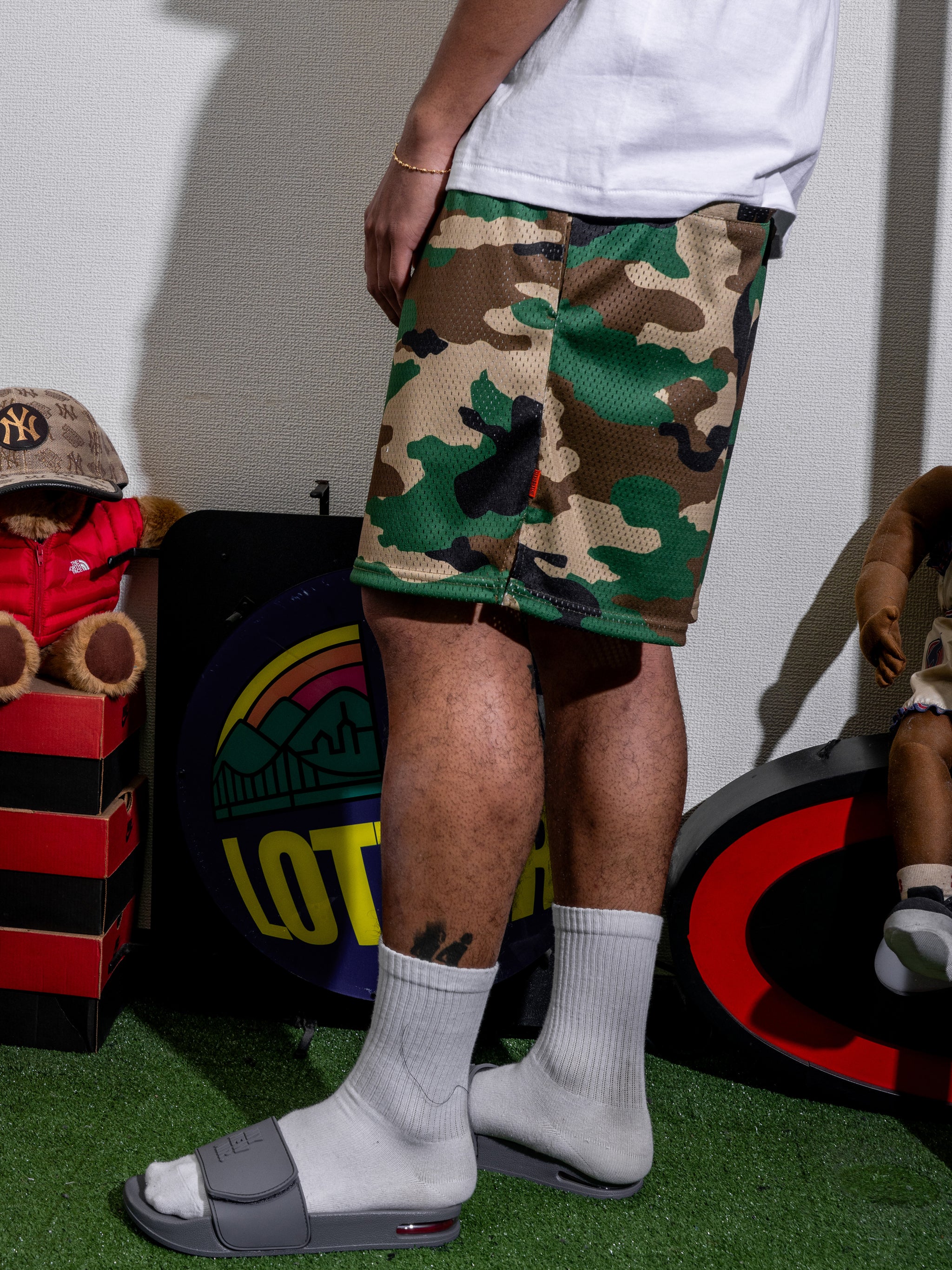 Airy Training Mesh Shorts / Woodland Camo (ウッドランドカモ